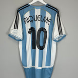 2006/07 ARGENTINA RIQUELME #10 HOME SHIRT (L) ADIDAS