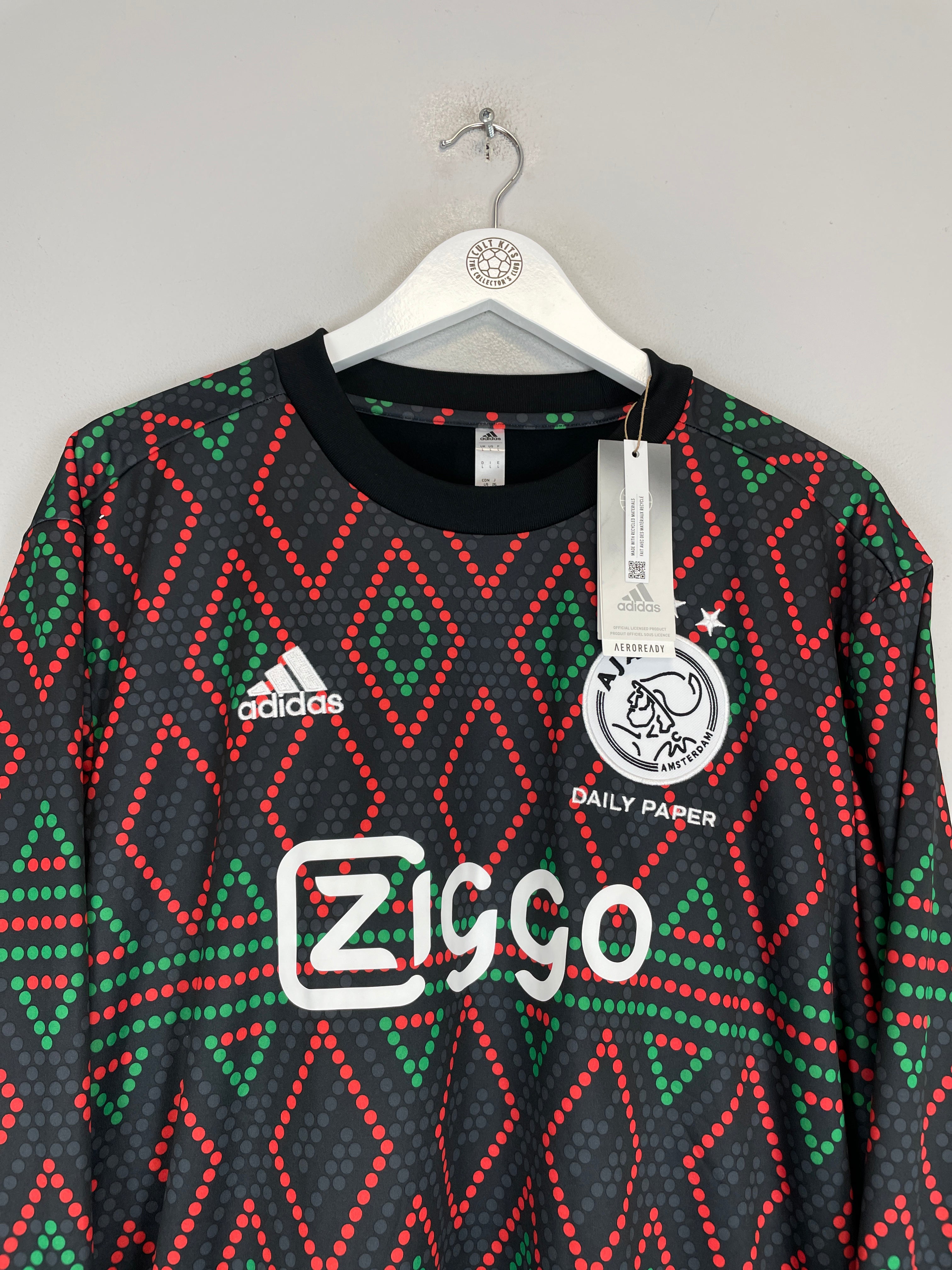 Shop 2022/23 AJAX *BNWT* PRE MATCH DRILL TOP (L) ADIDAS, classic football shirts, vintage football shirts & retro soccer jerseys at Cult Kits