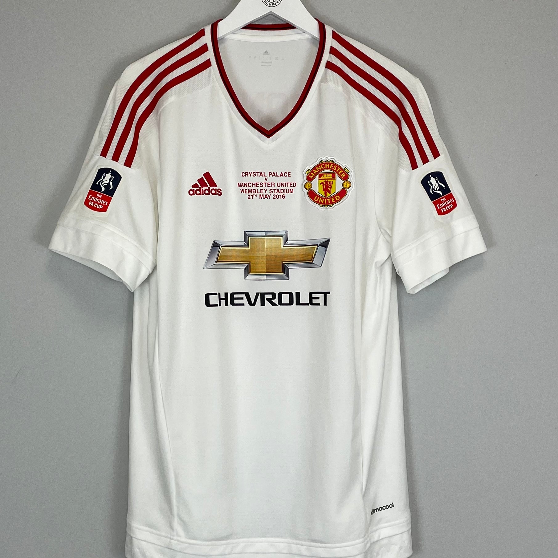 Shop 2015/16 MANCHESTER UNITED ROONEY #10 *FA CUP FINAL* AWAY SHIRT (L) ADIDAS, classic football shirts, vintage football shirts & retro soccer jerseys at Cult Kits