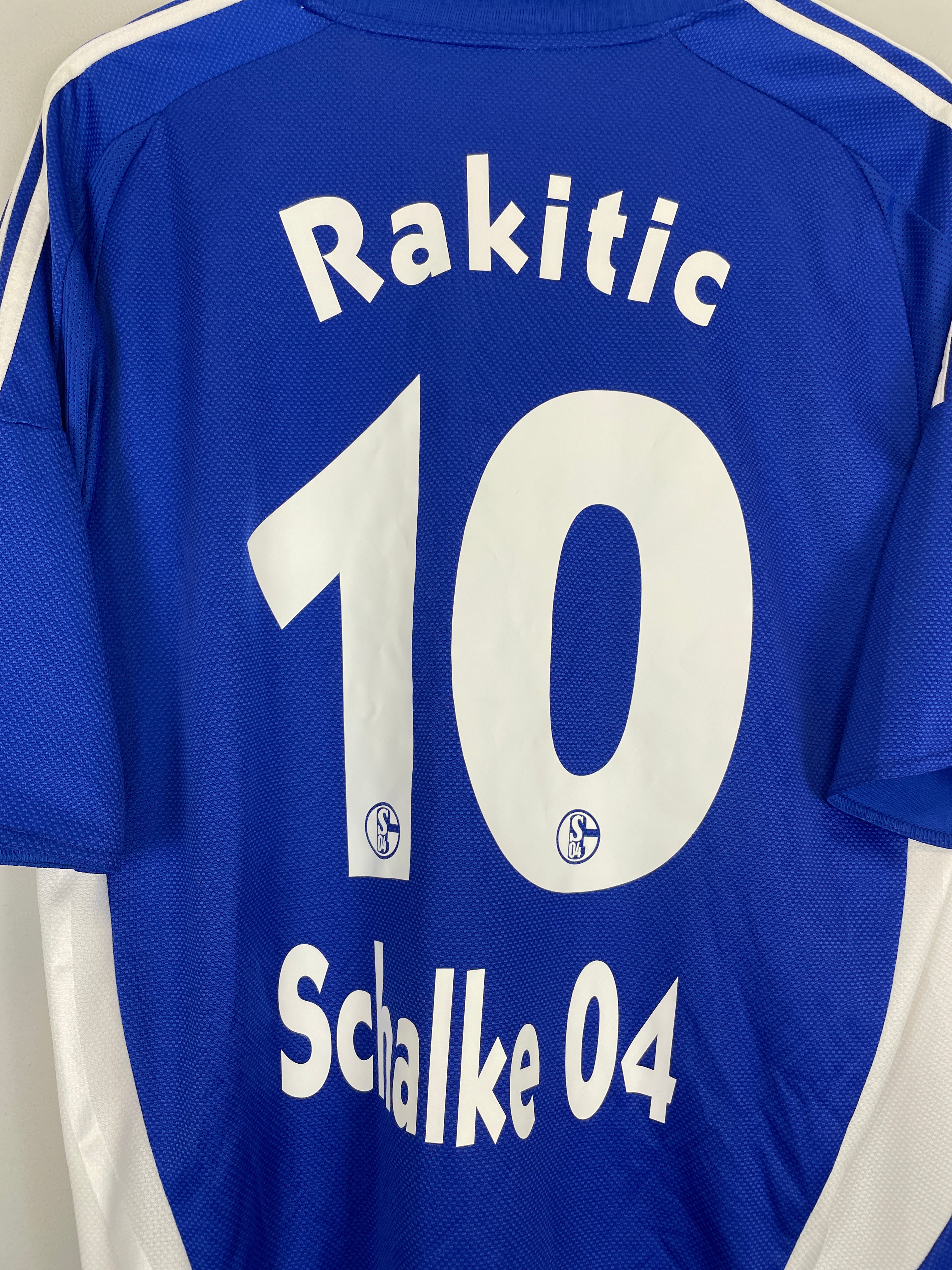 Shop 2008/10 SCHALKE RAKITIC #10 HOME SHIRT (L) ADIDAS, classic football shirts, vintage football shirts & retro soccer jerseys at Cult Kits