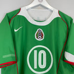 Shop 2004/06 MEXICO C.BLANCO #10 HOME SHIRT (L) NIKE, classic football shirts, vintage football shirts & retro soccer jerseys at Cult Kits
