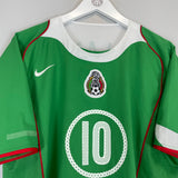 Shop 2004/06 MEXICO C.BLANCO #10 HOME SHIRT (L) NIKE, classic football shirts, vintage football shirts & retro soccer jerseys at Cult Kits