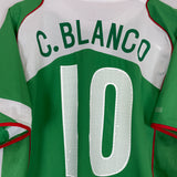 Shop 2004/06 MEXICO C.BLANCO #10 HOME SHIRT (L) NIKE, classic football shirts, vintage football shirts & retro soccer jerseys at Cult Kits
