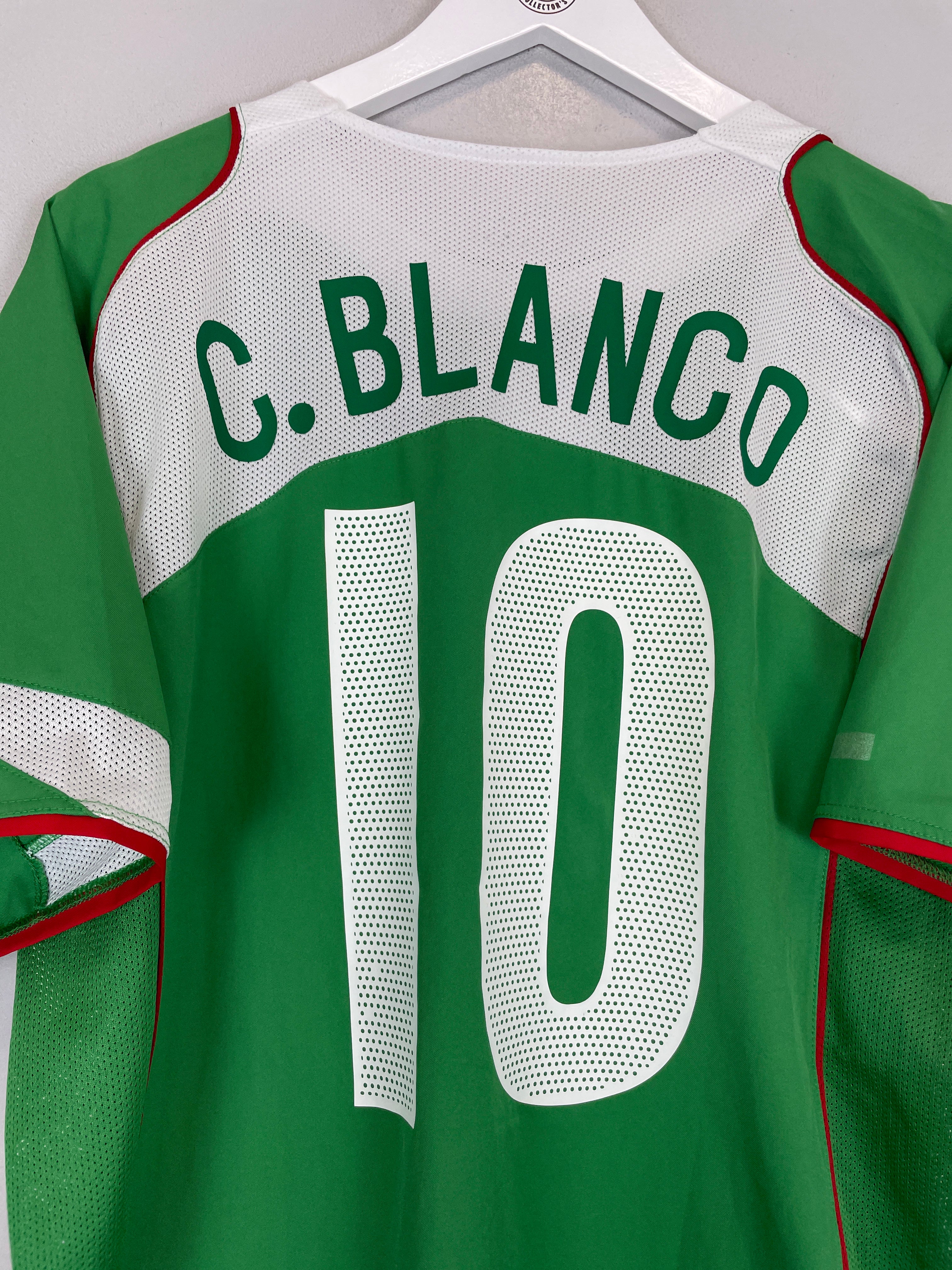 Shop 2004/06 MEXICO C.BLANCO #10 HOME SHIRT (L) NIKE, classic football shirts, vintage football shirts & retro soccer jerseys at Cult Kits