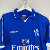 2001/03 CHELSEA HOME SHIRT (M) UMBRO