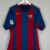 Shop 2004/05 BARCELONA MESSI #10 HOME SHIRT (S) NIKE, classic football shirts, vintage football shirts & retro soccer jerseys at Cult Kits