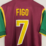 Shop 1997/98 PORTUGAL FIGO #7 HOME SHIRT (M) NIKE, classic football shirts, vintage football shirts & retro soccer jerseys at Cult Kits