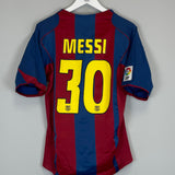 Shop 2004/05 BARCELONA MESSI #10 HOME SHIRT (S) NIKE, classic football shirts, vintage football shirts & retro soccer jerseys at Cult Kits