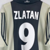 2001/02 AJAX ZLATAN #9 AWAY SHIRT (XXL) ADIDAS