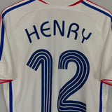 2006 FRANCE HENRY #12 AWAY SHIRT (M) ADIDAS