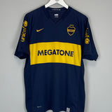 2008/09 BOCA JUNIORS ROMAN #10 HOME SHIRT (L) NIKE