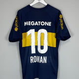 2008/09 BOCA JUNIORS ROMAN #10 HOME SHIRT (L) NIKE