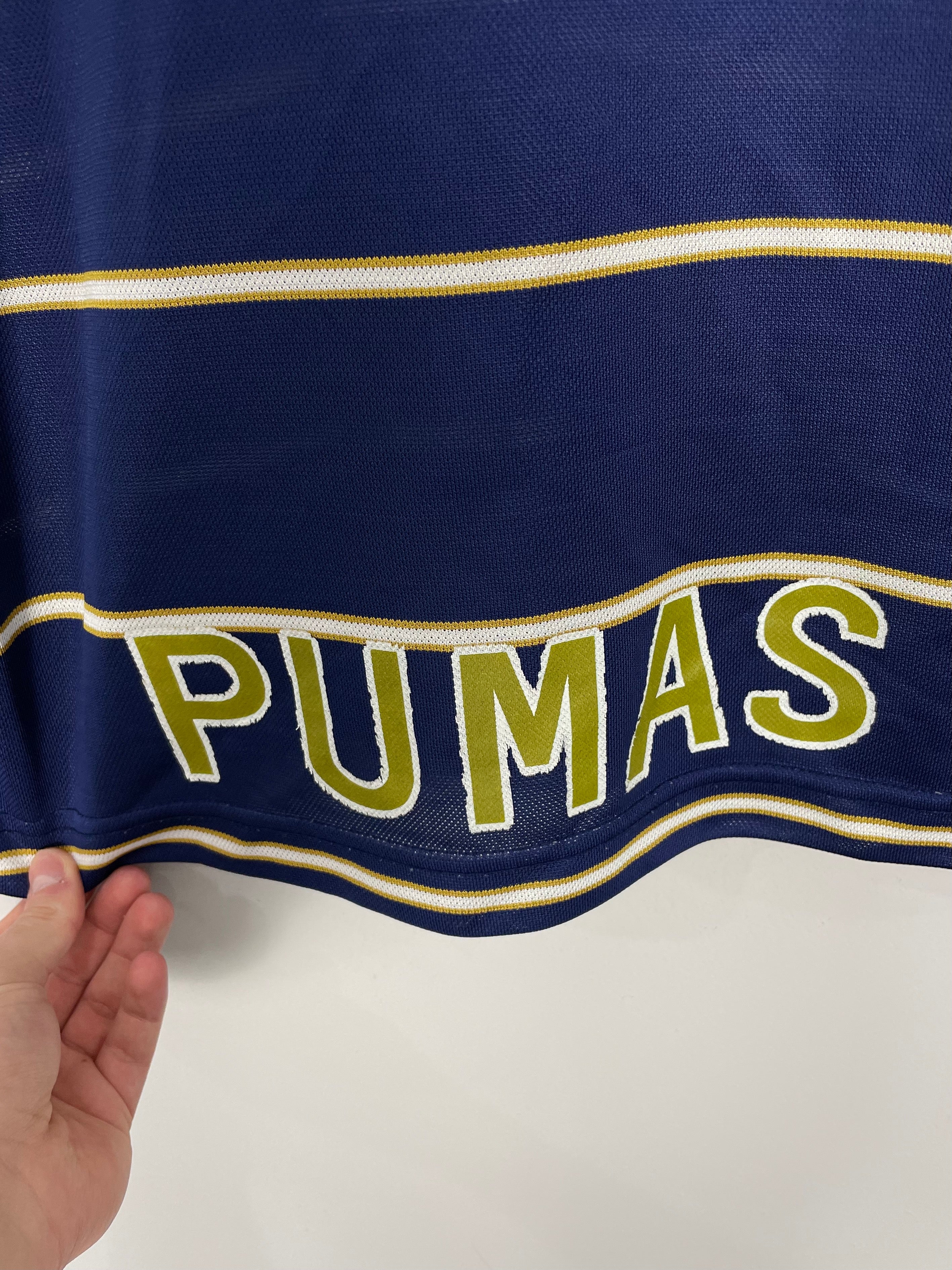 Shop 1997/98 UNAM PUMAS HOME SHIRT (L) NIKE, classic football shirts, vintage football shirts & retro soccer jerseys at Cult Kits