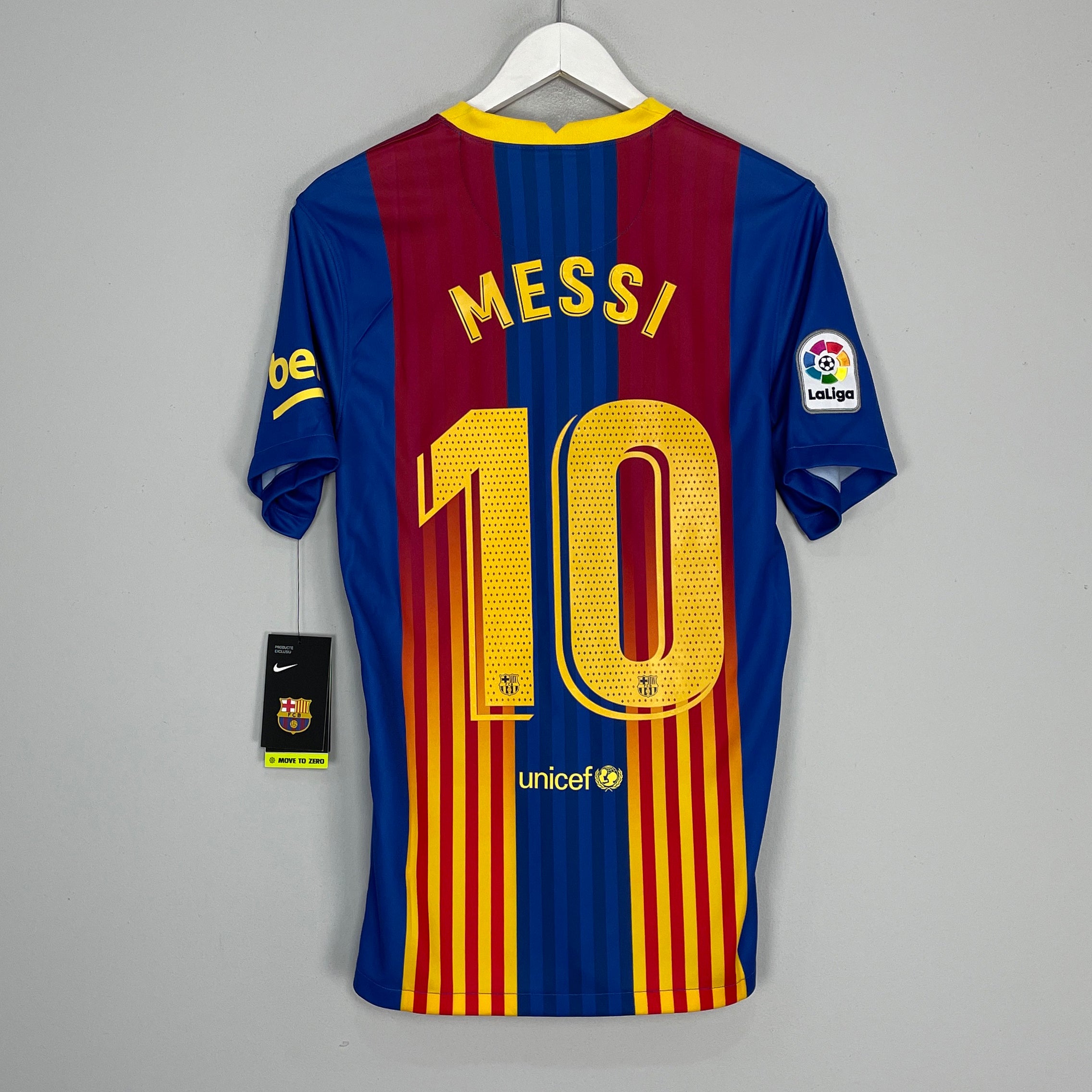 Shop 2020/21 BARCELONA MESSI #10 BNWT *EL CLASSICO* HOME SHIRT (S) NIKE, classic football shirts, vintage football shirts & retro soccer jerseys at Cult Kits