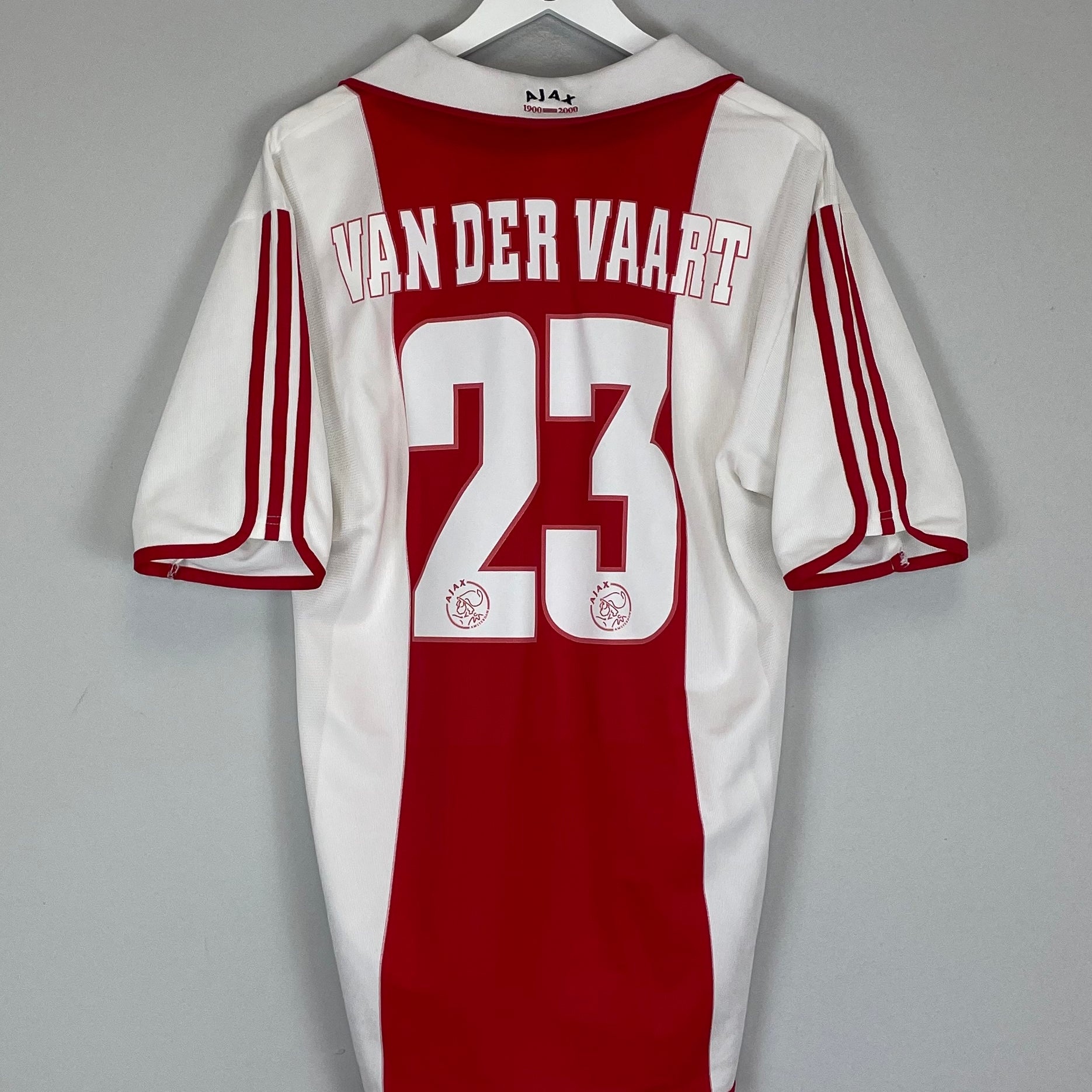 Shop 2000/01 AJAX VAN DER VAART #23 HOME SHIRT (XL) ADIDAS, classic football shirts, vintage football shirts & retro soccer jerseys at Cult Kits