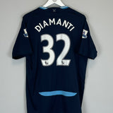 2009/10 WEST HAM DIAMANTE #32 AWAY SHIRT (L) UMBRO