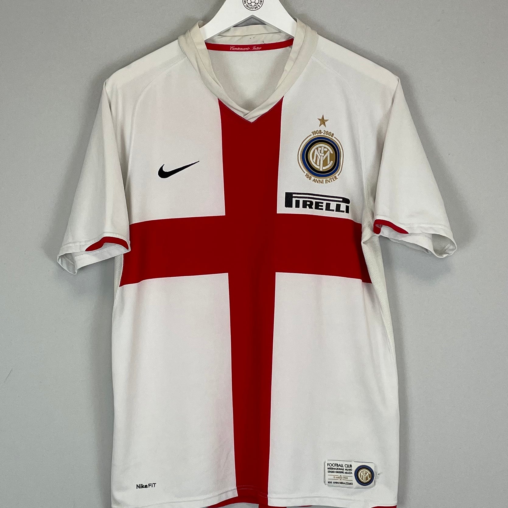 Shop 2007/08 INTER MILAN *CENTENARY* AWAY SHIRT (M) NIKE, classic football shirts, vintage football shirts & retro soccer jerseys at Cult Kits