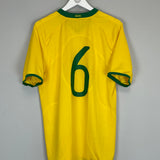 2008/09 BRAZIL #6 *PLAYER ISSUE* HOME SHIRT (L) NIKE