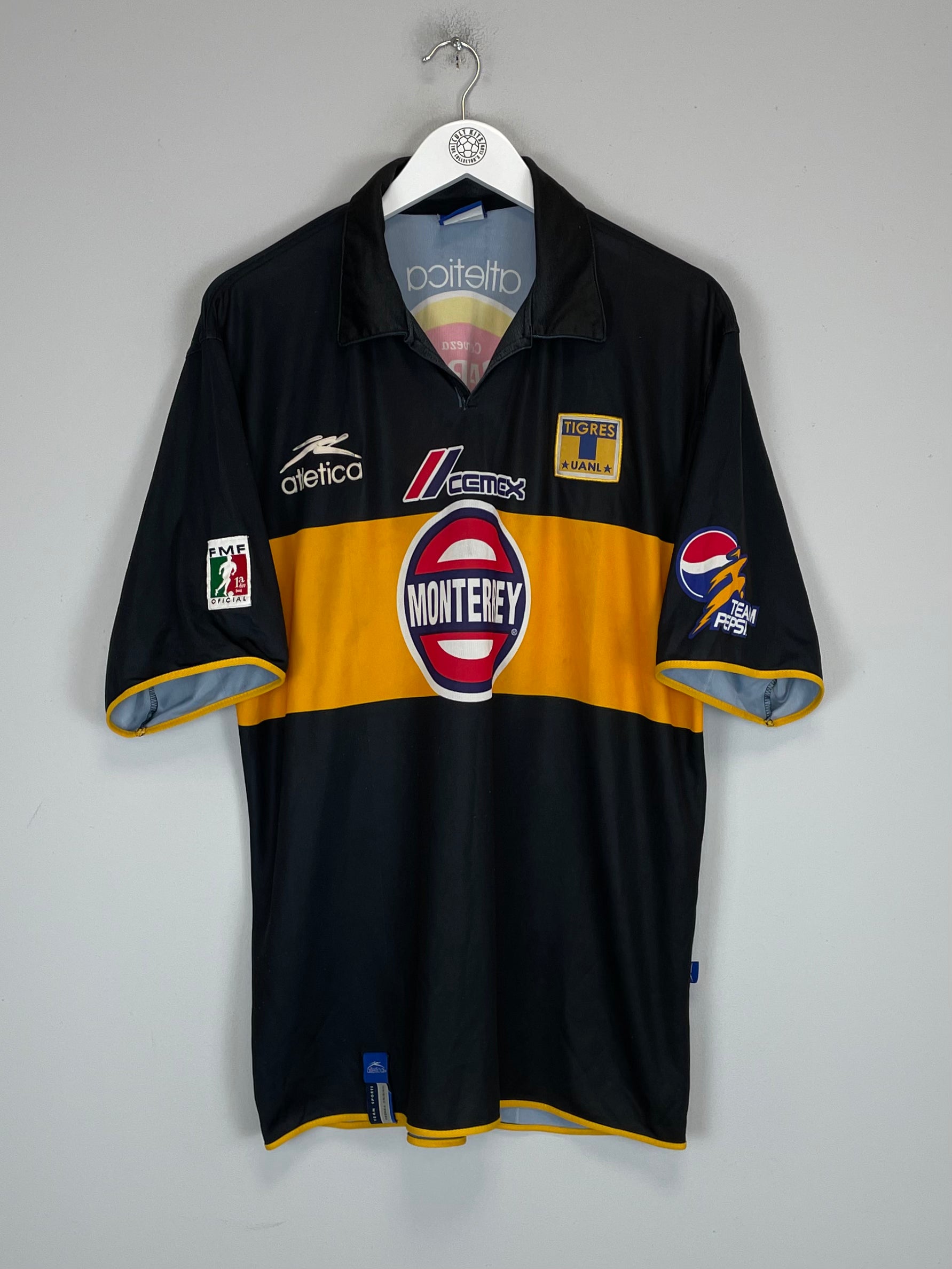 Shop 2003/04 TIGRES THIRD SHIRT (XL) ATLETICA, classic football shirts, vintage football shirts & retro soccer jerseys at Cult Kits