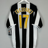 2004/05 JUVENTUS TREZEGUET #17 *BNWT* HOME SHIRT (XL) NIKE