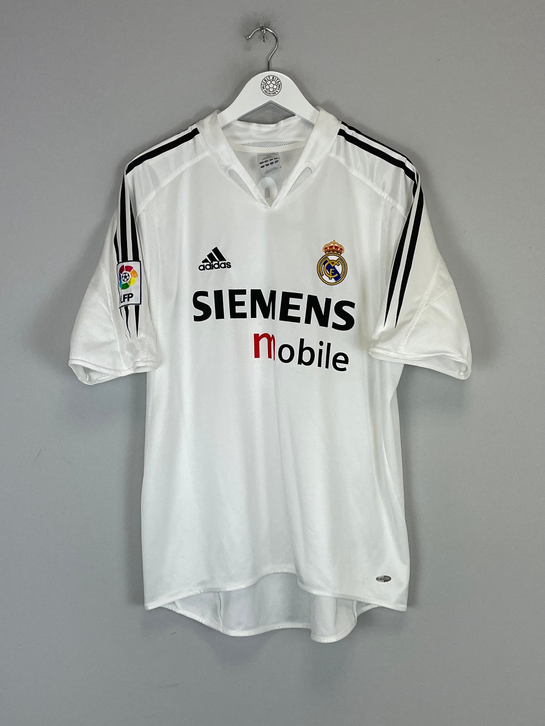 Shop 2004/05 REAL MADRID ZIDANE #5 HOME SHIRT (L) ADIDAS, classic football shirts, vintage football shirts & retro soccer jerseys at Cult Kits