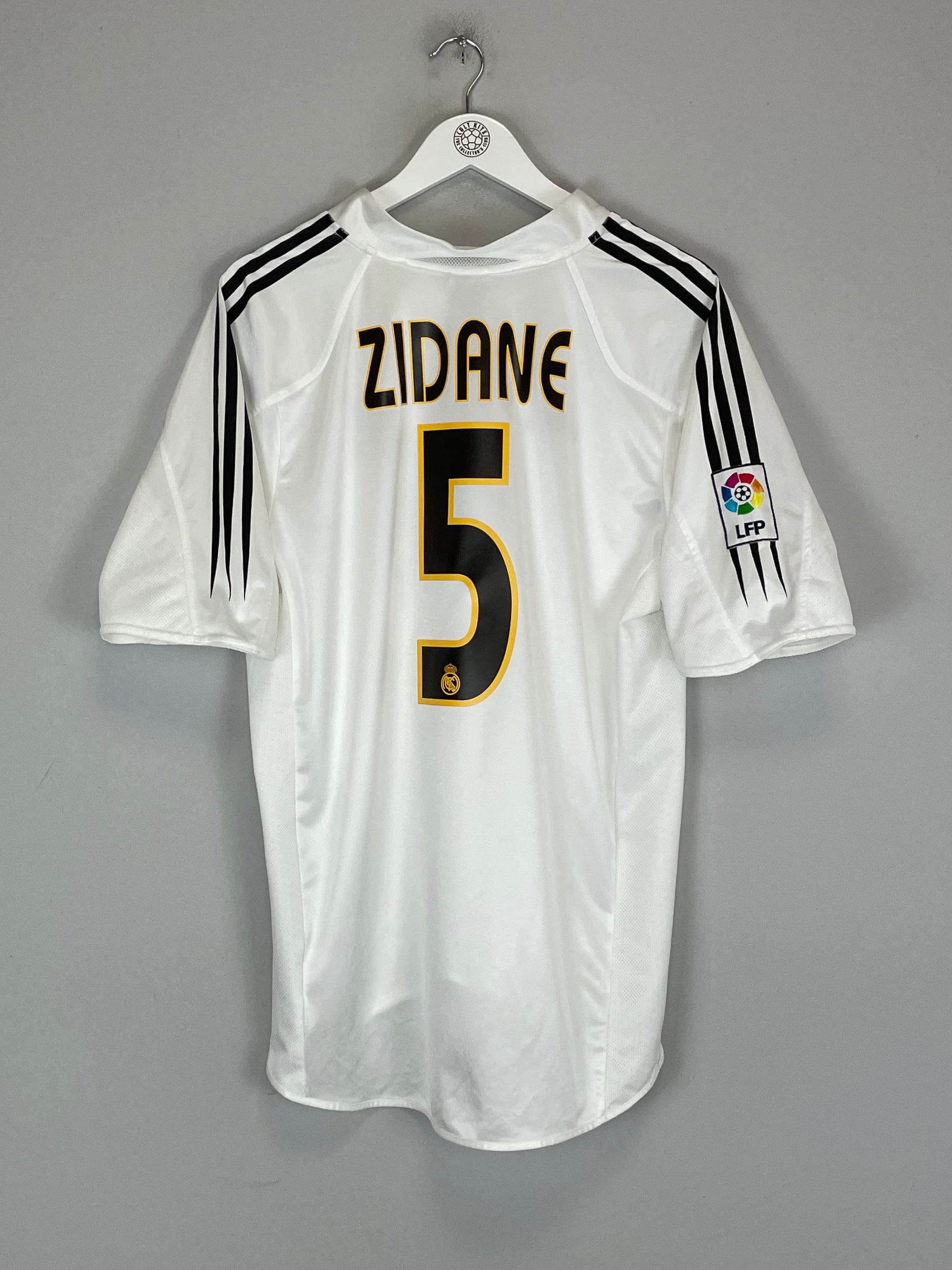 Shop 2004/05 REAL MADRID ZIDANE #5 HOME SHIRT (L) ADIDAS, classic football shirts, vintage football shirts & retro soccer jerseys at Cult Kits