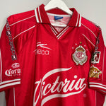 Shop 1999/00 DEPORTIVO TOLUCA HOME SHIRT (L) ATLETICA, classic football shirts, vintage football shirts & retro soccer jerseys at Cult Kits