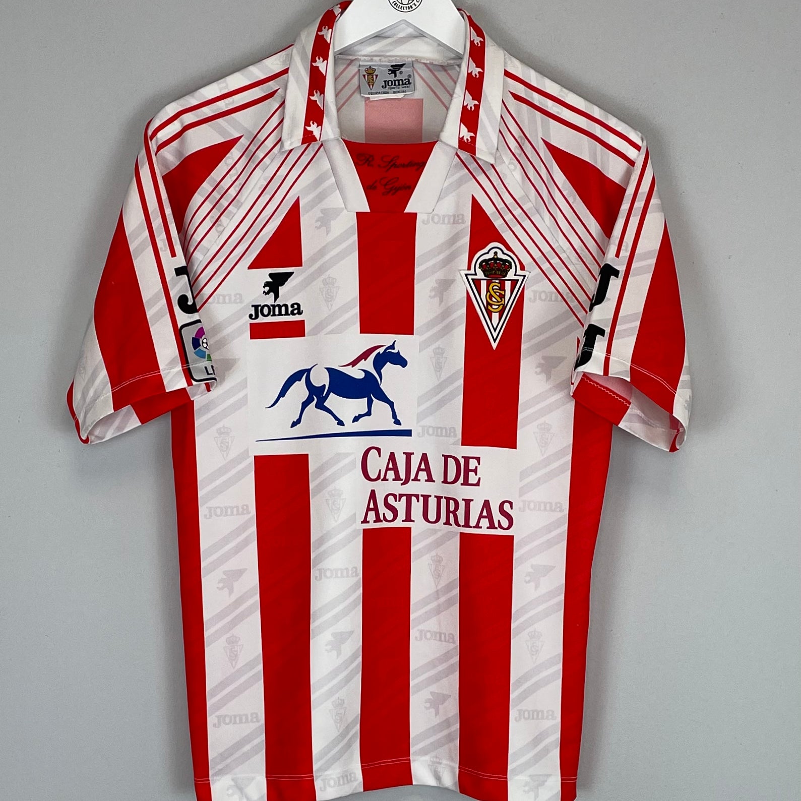 Shop 1996/97 SPORTING GIJON HOME SHIRT (S) JOMA, classic football shirts, vintage football shirts & retro soccer jerseys at Cult Kits