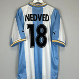 1999/00 LAZIO NEDVED #11 *MINT* HOME SHIRT (L) PUMA