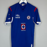 2011/12 CRUZ AZUL HOME SHIRT (M) UMBRO