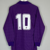 1989/90 FIORENTINA #10 BAGGIO L/S HOME SHIRT (M) ABM