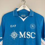 Shop 2024/25 NAPOLI MCTOMINAY #8 *BNWT* HOME SHIRT (M) EA7, classic football shirts, vintage football shirts & retro soccer jerseys at Cult Kits