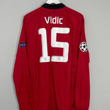 2013/14 MANCHESTER UNITED VIDIC #15 L/S C/L HOME SHIRT (XL) NIKE