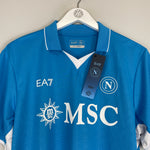Shop 2024/25 NAPOLI MCTOMINAY #8 *BNWT* HOME SHIRT (XL) EA7, classic football shirts, vintage football shirts & retro soccer jerseys at Cult Kits