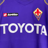 2008/09 FIORENTINA OSVALDO #9 *MATCH ISSUE* L/S HOME SHIRT (XL) LOTTO