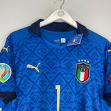 2020/21 ITALY MANCINI #1 *SIGNED* BNWT HOME SHIRT (L) PUMA