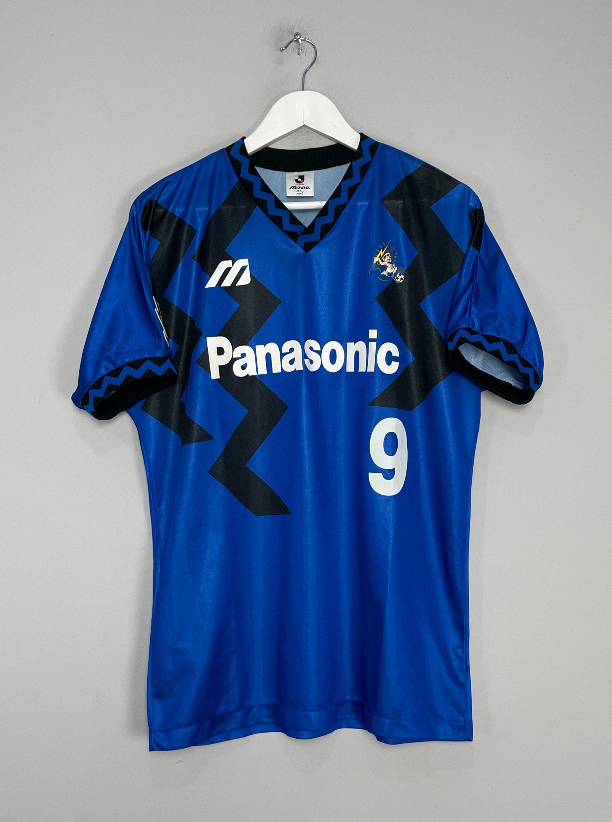 1993 GAMBA OSAKA #9 HOME SHIRT (L) MIZUNO