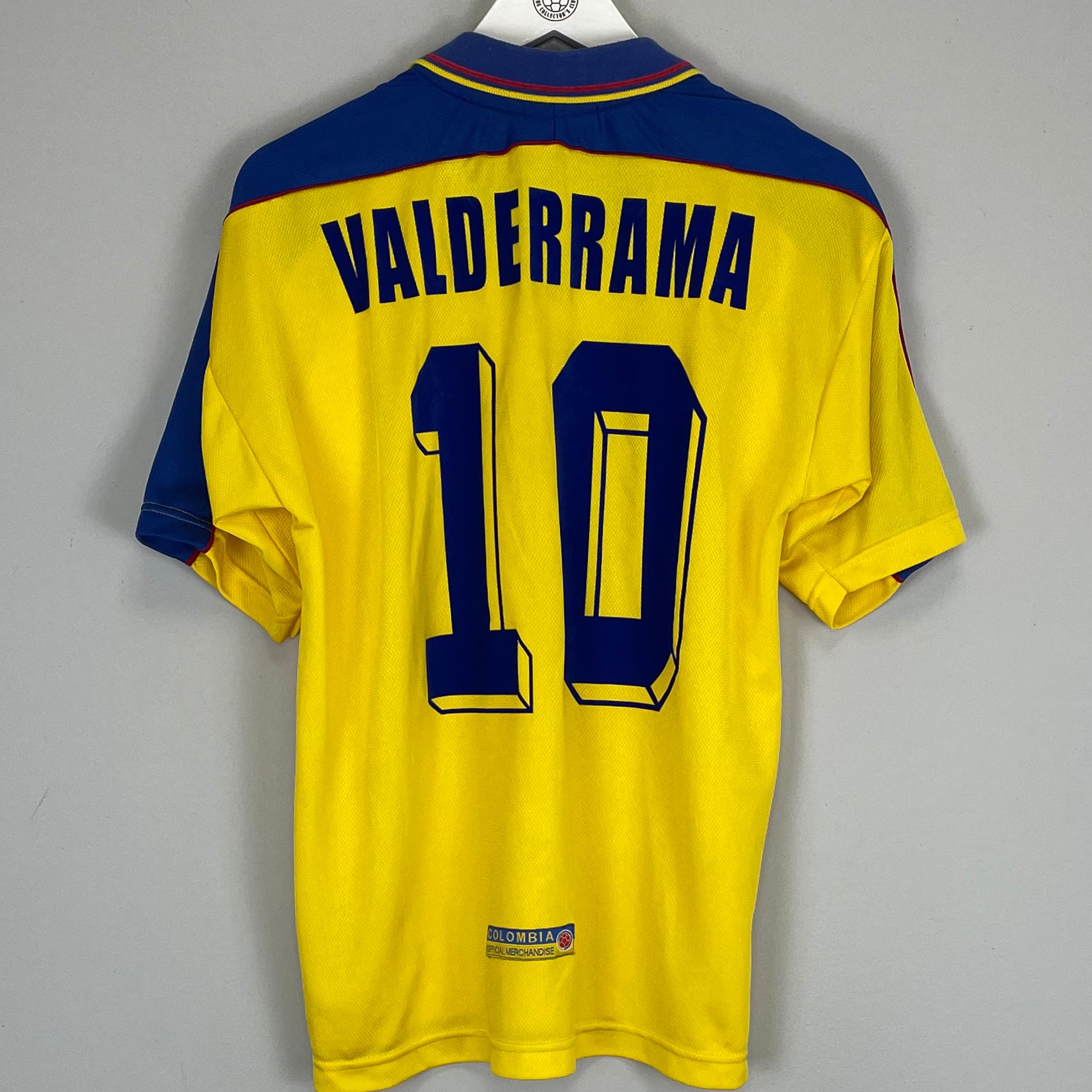 Shop 1998/00 COLOMBIA VALDERAMMA #10 HOME SHIRT (M) REEBOK, classic football shirts, vintage football shirts & retro soccer jerseys at Cult Kits