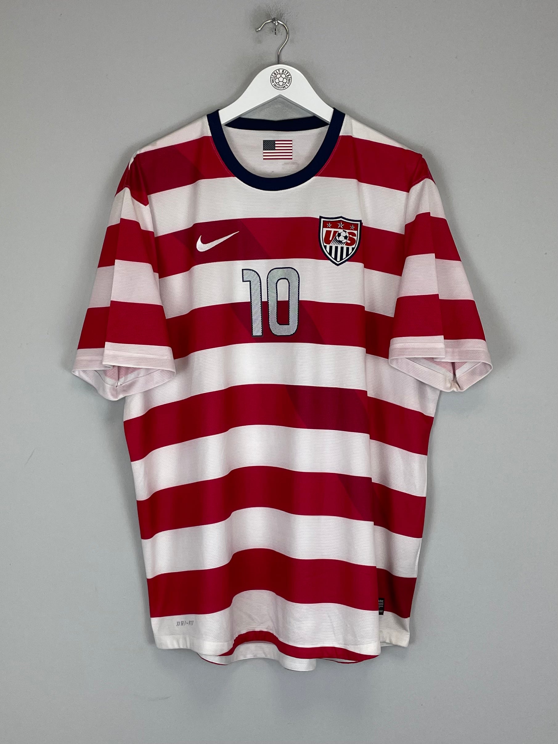 Shop 2012/13 USA DONOVAN #10 HOME SHIRT (XXL) NIKE, classic football shirts, vintage football shirts & retro soccer jerseys at Cult Kits