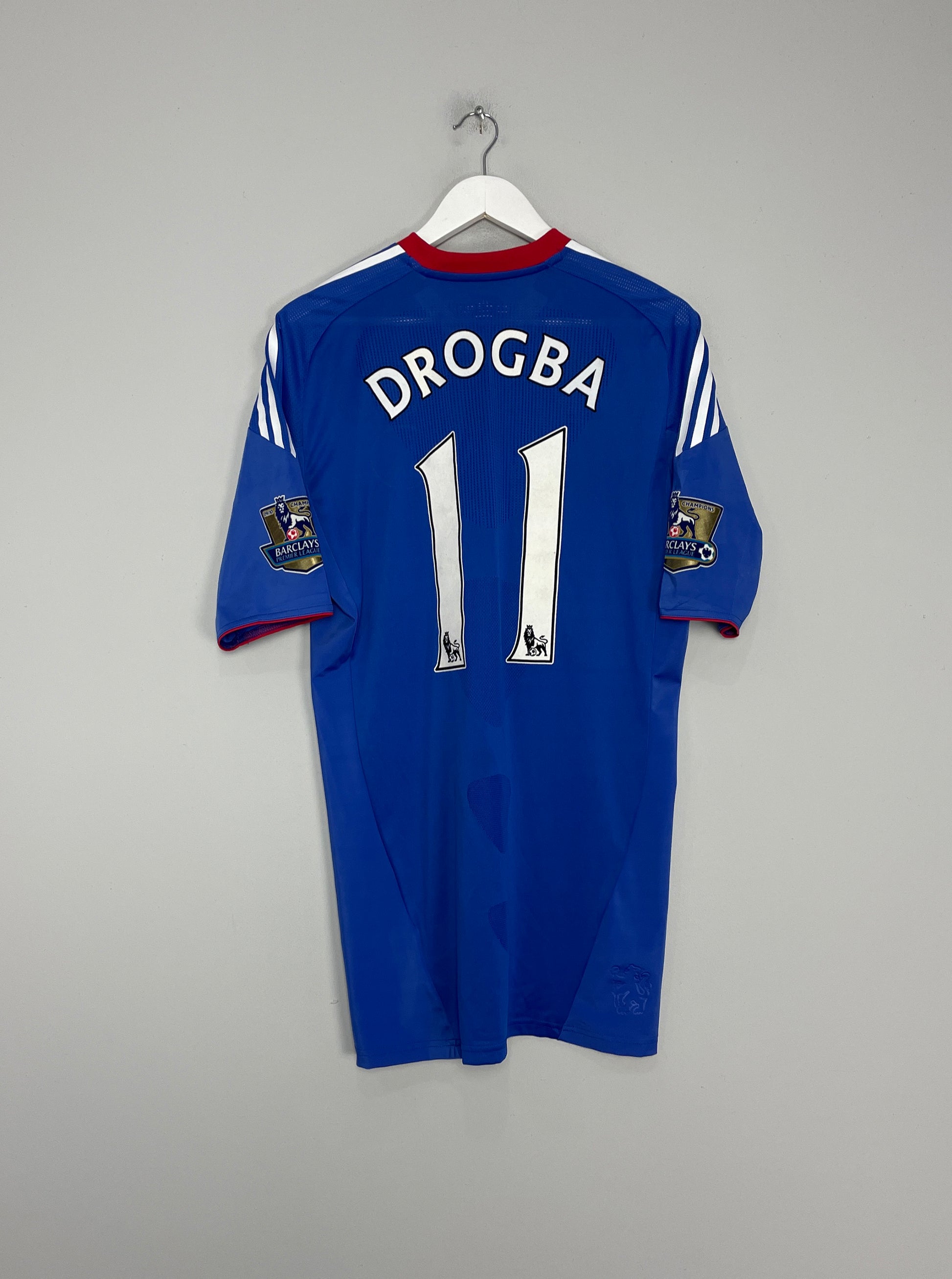 CULT KITS - 2010/11 CHELSEA DROGBA #11 *MATCH ISSUE* HOME SHIRT