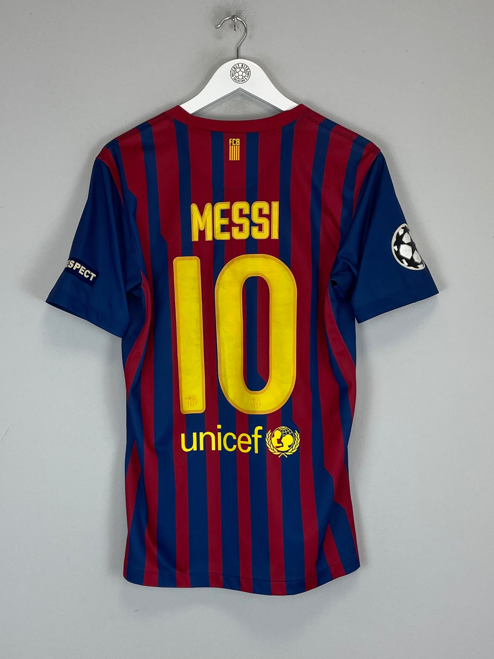 Shop 2011/12 BARCELONA MESSI #10 C/L HOME SHIRT (S) NIKE, classic football shirts, vintage football shirts & retro soccer jerseys at Cult Kits