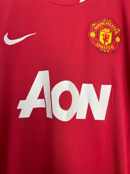 2011/12 MANCHESTER UNITED CLEVERLEY #23 HOME SHIRT (L) NIKE