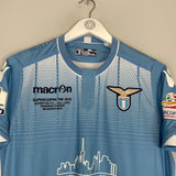 2015/16 LAZIO CATALDI #32 *SUPERCOPPA FINAL MATCH ISSUE* HOME SHIRT (M) MACRON