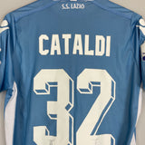 2015/16 LAZIO CATALDI #32 *SUPERCOPPA FINAL MATCH ISSUE* HOME SHIRT (M) MACRON