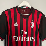 Shop 2016/17 AC MILAN HOME SHIRT (M) ADIDAS, classic football shirts, vintage football shirts & retro soccer jerseys at Cult Kits