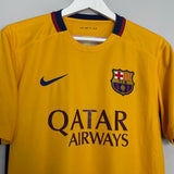 Shop 2015/16 BARCELONA MESSI #10 AWAY SHIRT (M) NIKE, classic football shirts, vintage football shirts & retro soccer jerseys at Cult Kits