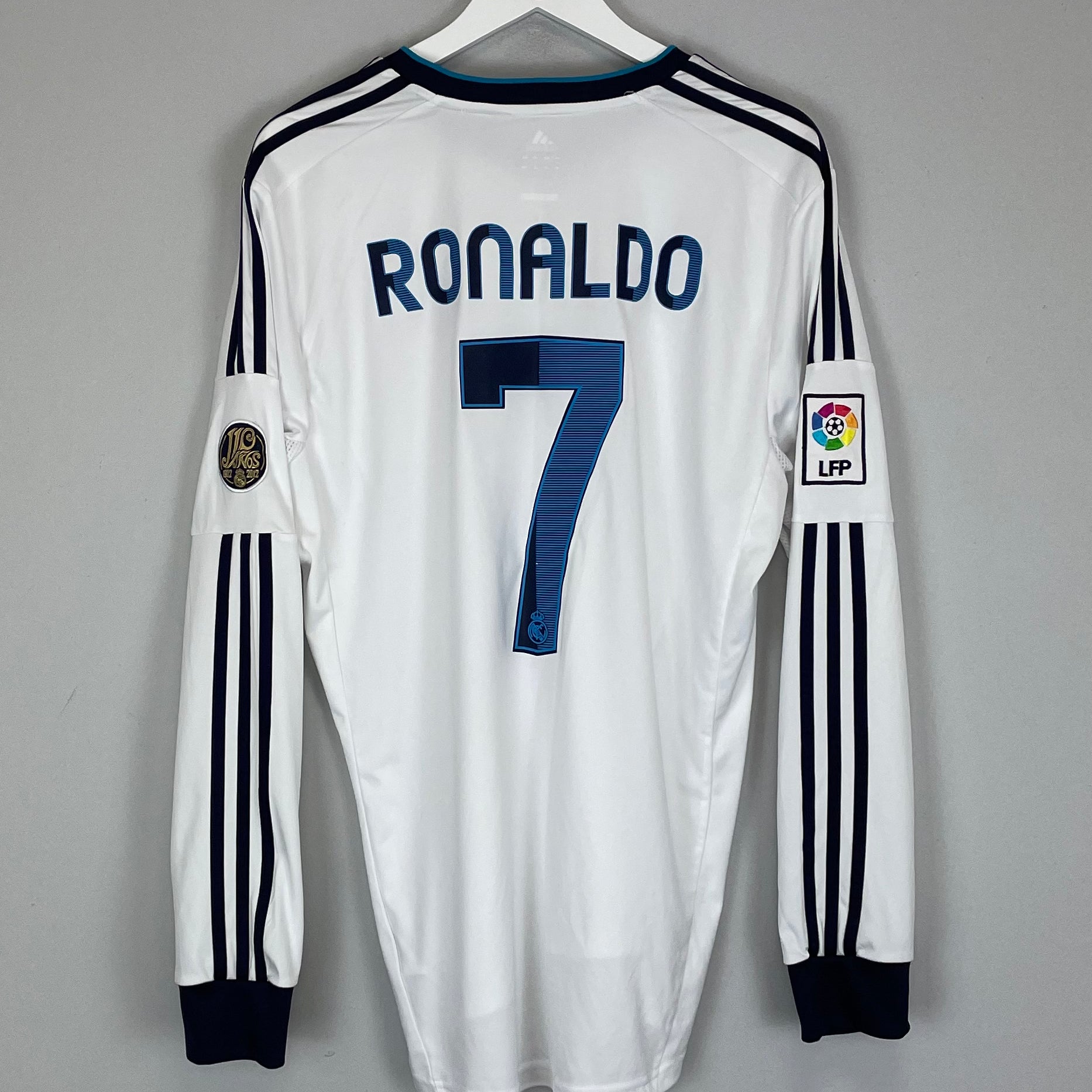 Shop 2012/13 REAL MADRID RONALDO #7 L/S HOME SHIRT (XL) ADIDAS, classic football shirts, vintage football shirts & retro soccer jerseys at Cult Kits