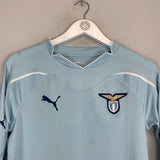 2010/11 LAZIO HERNANES #8 *PLAYER ISSUE + SIGNED* L/S HOME SHIRT (M) PUMA