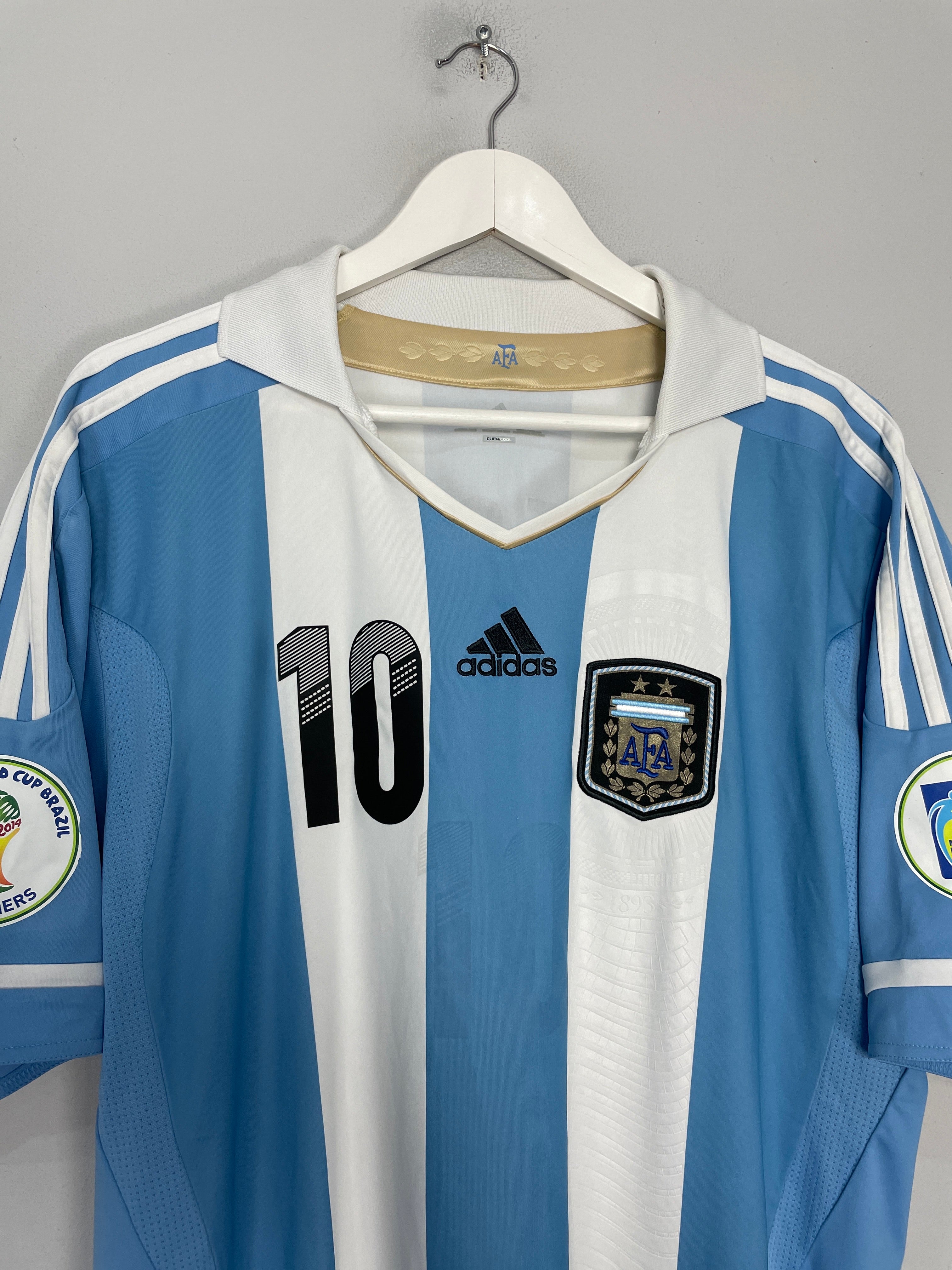 Shop 2011/12 ARGENTINA MESSI #10 HOME SHIRT (XL) ADIDAS, classic football shirts, vintage football shirts & retro soccer jerseys at Cult Kits