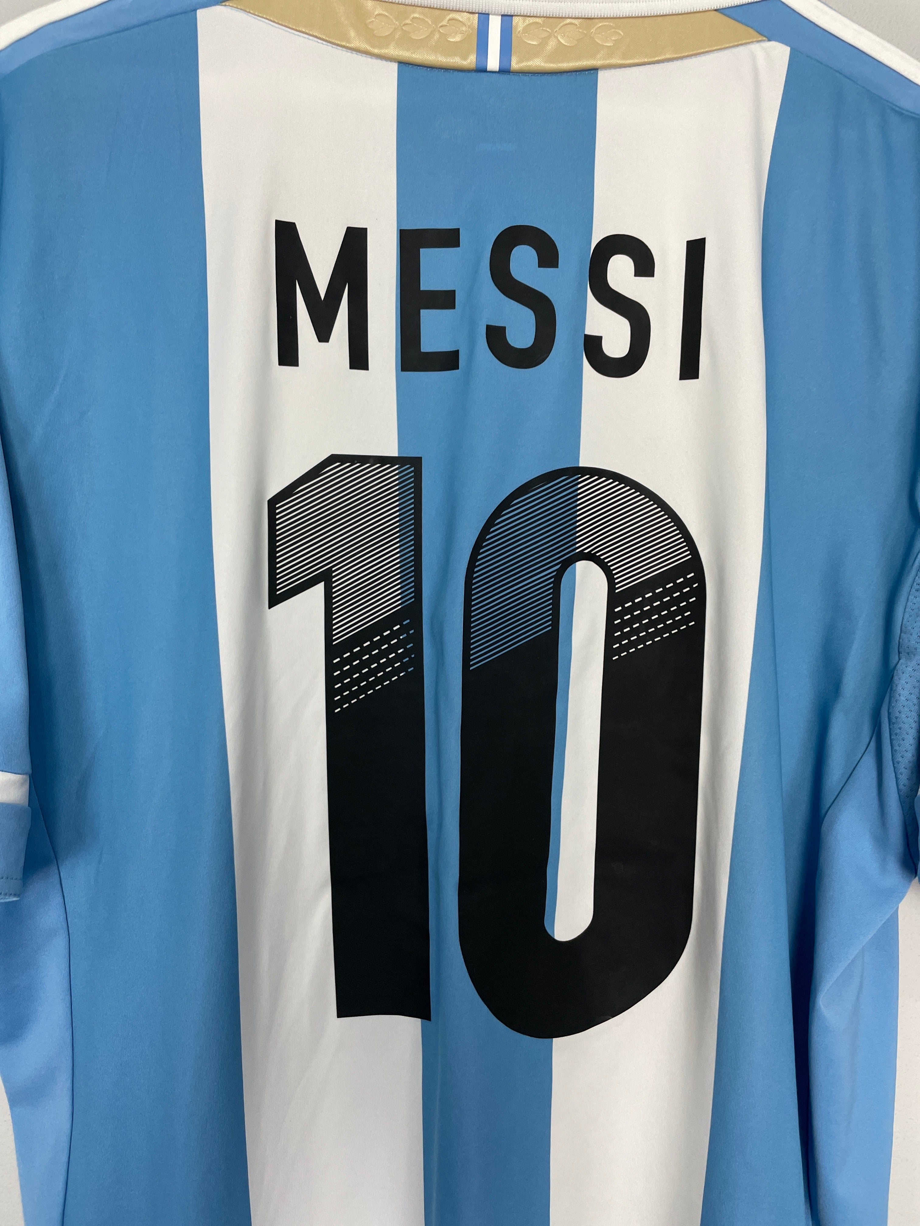 Shop 2011/12 ARGENTINA MESSI #10 HOME SHIRT (XL) ADIDAS, classic football shirts, vintage football shirts & retro soccer jerseys at Cult Kits